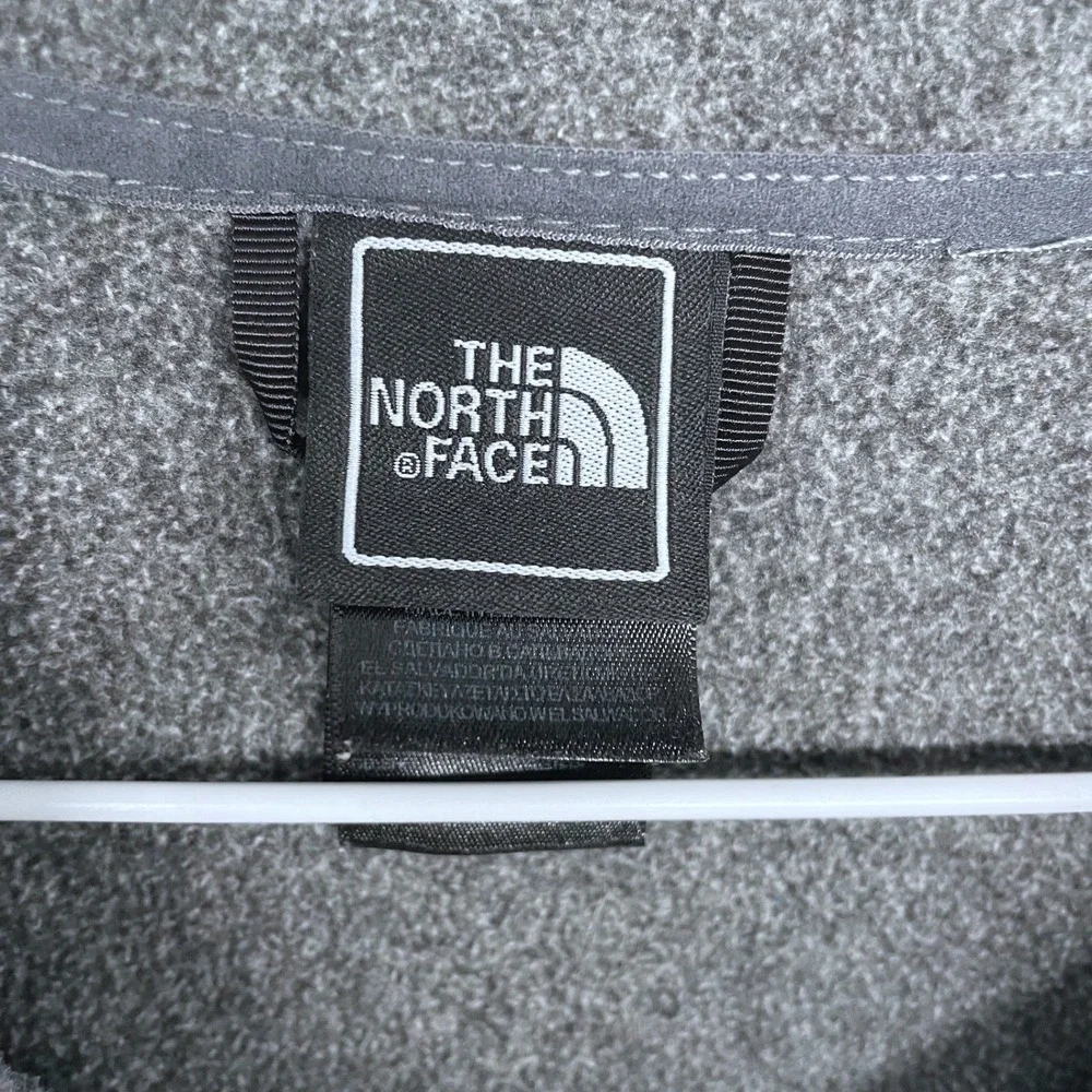 Gray The North Face‎ Full Zip Fleece Jacket Large Mens Sweatshirt Outdoor